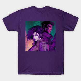 Purple Melee - Vintage Poster | Sci-Fi T-Shirt